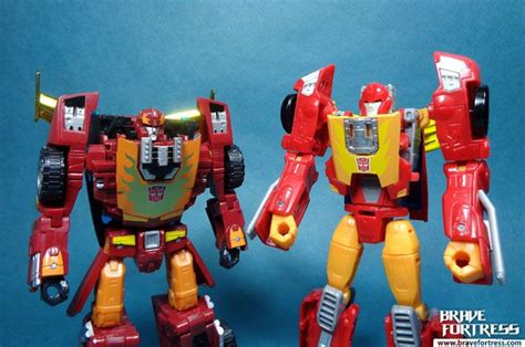 Transformers Titans Return Deluxe Class Hot Rod With Firedrive Brave Fortress