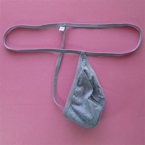 K322C Hot Mens Teardrop String Thong Pouch Colors Soft Fine Cotton EBay