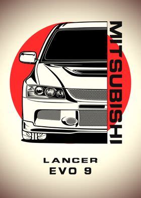 Lancer Evo Poster By Faissal Thomas Displate