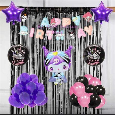 Birthday Set #101 Kuromi Kuromi Character Foil Balloon | Lazada PH