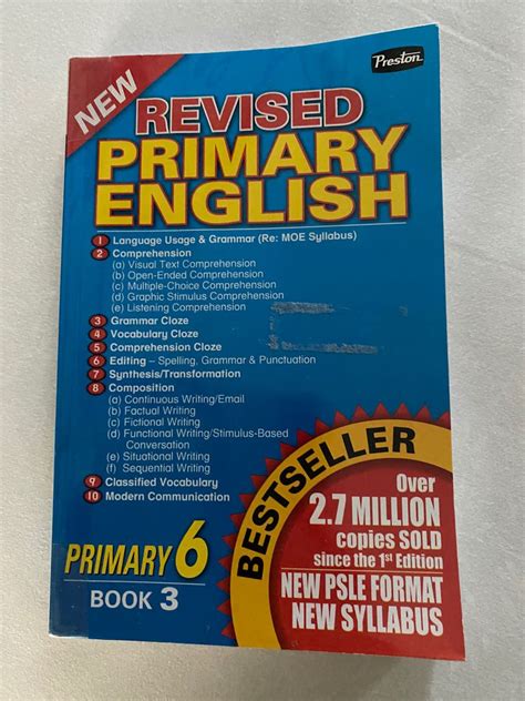 P6 Revised Primary English Book 3 Hobbies And Toys Books And Magazines