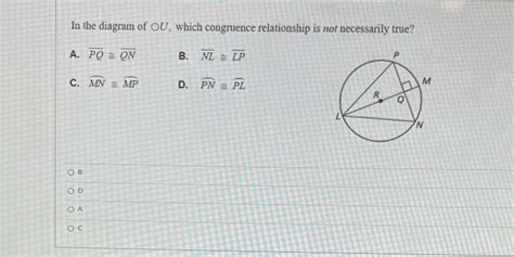 In The Diagram Of Ou Which Congruence Relationship Is Not Course Hero