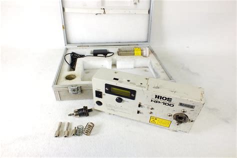 Bつま0224 Hiosハイオス デジタルトルクメーター Hp 100 ファイダプター付き トルク計測器 トルク工具 検査機器 トルク管理