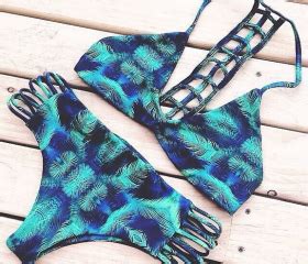 Sexy Two Piece Printing Bikini Swimsuit Fg Jk On Luulla