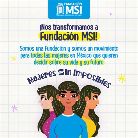 Evoluciona Fundación Marie Stopes y cambia su nombre a Fundación MSI