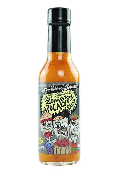 Torchbearer Sauces Zombie Apocalypse Hot Sauce Heatonist Hot Sauce Ghost Chili Sauce