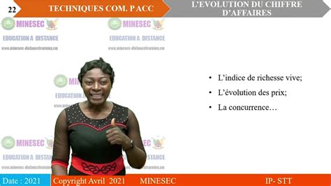 IP STT Techniques Commerciales 1ère ACC Theme 5 Leçon 8 L EVOLUTION DU