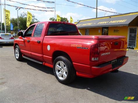 2004 Flame Red Dodge Ram 1500 SLT Sport Quad Cab 46957709 Photo 4