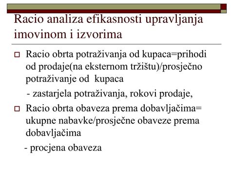 Ppt Racio Analiza Finansijskih Izvje Taja Powerpoint Presentation