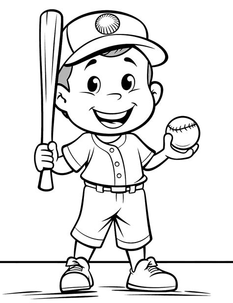 30 Baseball Coloring Pages Printable Free Sheets