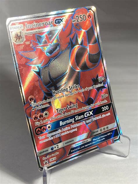 Mavin Incineroar GX SM38 Pokemon TCG Black Star Promo Full Art Ultra