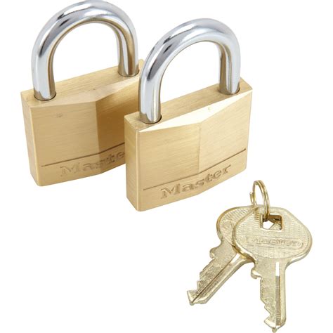 Lot De Cadenas Avec Cl Master Lock Laiton L Mm Leroy Merlin