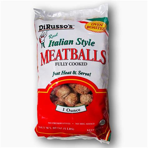 Beef Meatballs Fully Cooked Dirussos