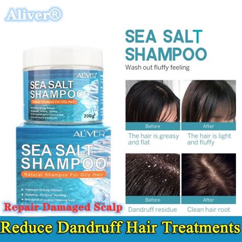 Anti Dandruff Treatment Scalp Scrub Deep Cleansing Organic Natural Sea