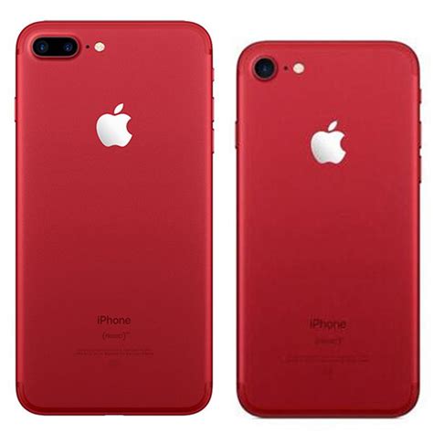 Red Color Refurbished Original Apple IPhone 7 7 Plus Fingerprint IOS