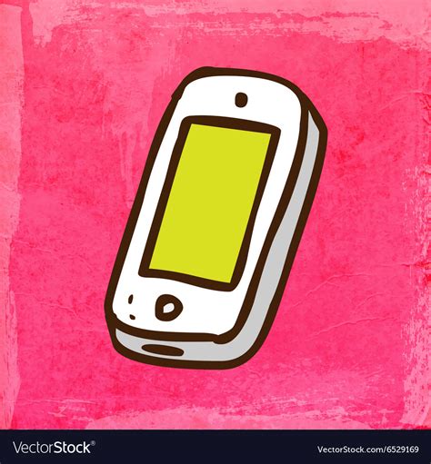 Iphone Cartoon Royalty Free Vector Image Vectorstock