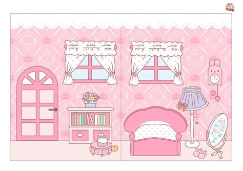 Sanrio Paper Doll House Printable