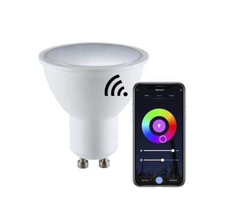 Edo Ruva Wifi Led žárovka Gu10 5 5w Rgbw 2700 6500k 400lm 120st Tuya