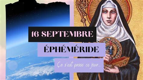 16 SEPTEMBRE Éphéméride Tirage du jour YouTube