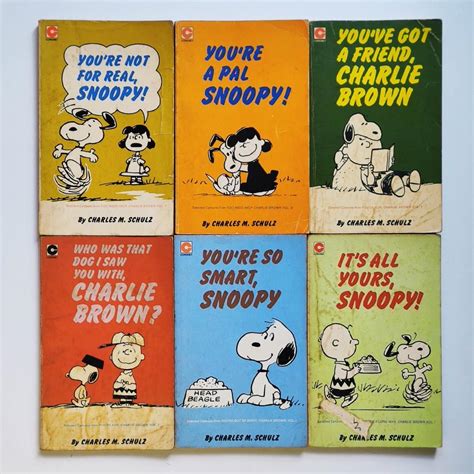 20 Peanuts Paperback Snoopy Charles M Schulz Comic Book 1960s 70s