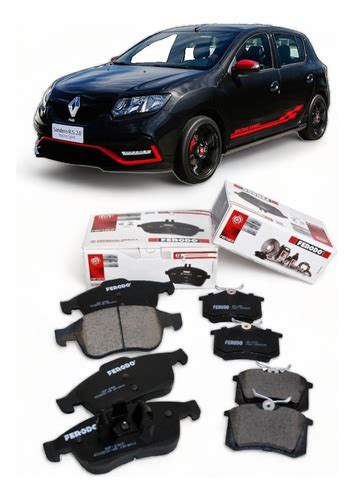 Kit Pastilha De Freio Dianteira e Traseira Cerâmica Renault Sandero Rs