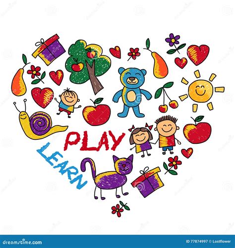 Play Learn And Grow Together Vector Image CartoonDealer 77875178