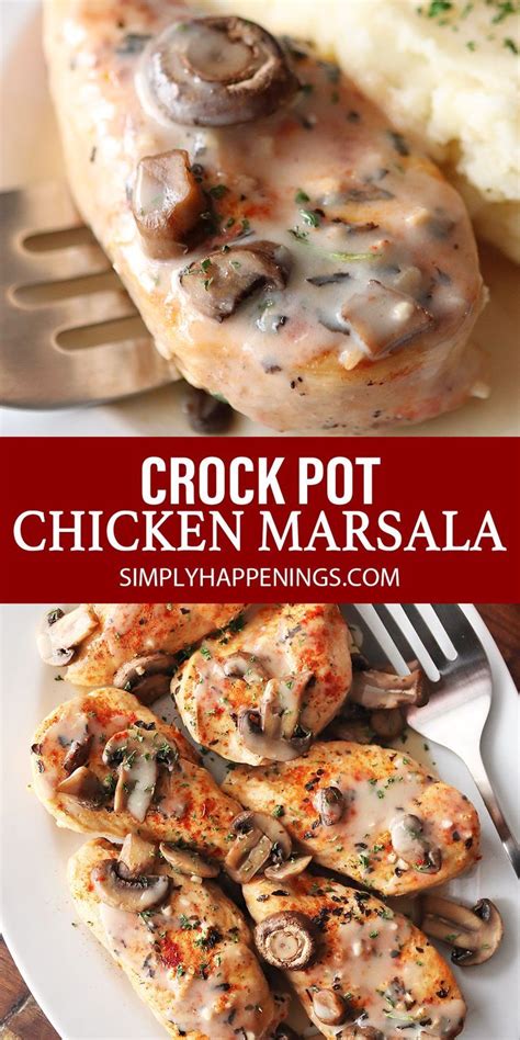 Crock Pot Chicken Marsala Crockpot Chicken Chicken Marsala Slow