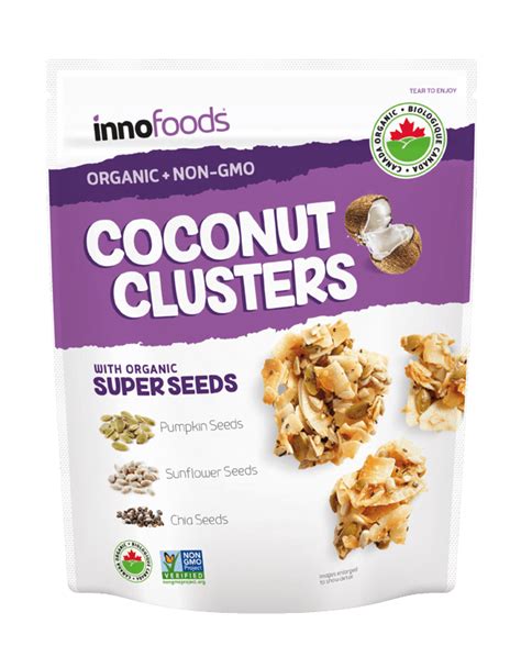 Cc Mall 大溫寄物平台 Inno Foods Organic Coconut Clusters With Super Seeds 500g