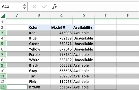 Four Ways To Select Every Other Row In Excel Excel University