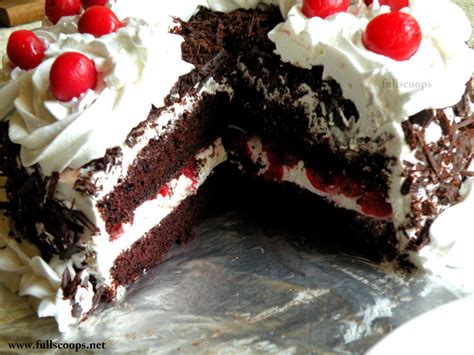 Black Forest Cake How To Make A Black Forest Cake Full Scoops A