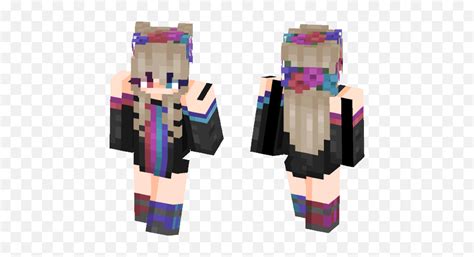 Flower Crowns Kyria Ombre Hair Minecraft Girl Skin Full Minecraft