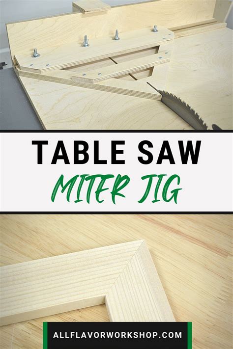 Table Saw Miter Jig | DIY Miter Jig | Table saw, Table saw crosscut ...