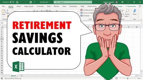 Use Excel To Create A Retirement Savings Calculator Youtube