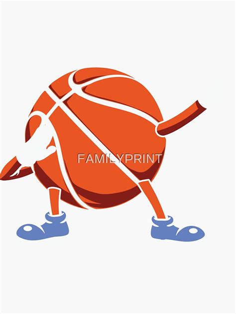 "cute basketball character, funny basketball" Sticker for Sale by ...