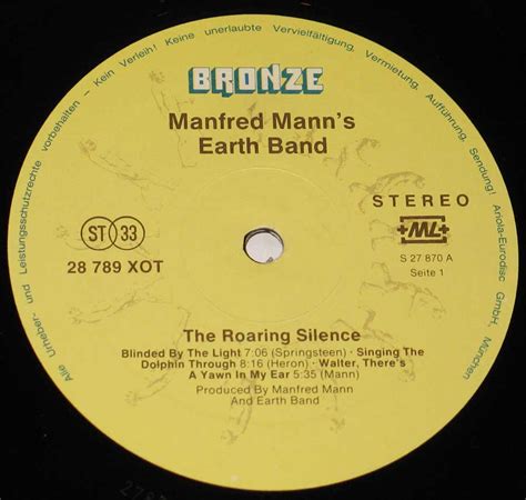 Manfred Mann S Earth Band Roaring Silence Switzerland Progressive Rock