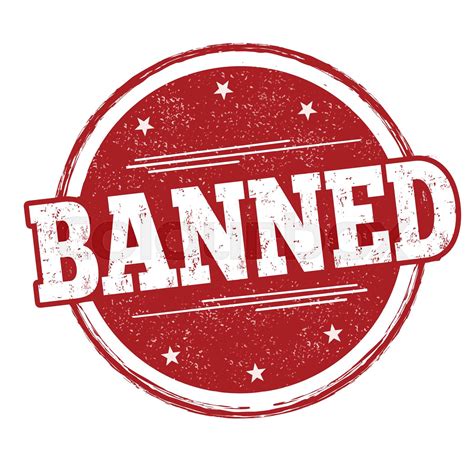 Banned sign or stamp | Stock vector | Colourbox