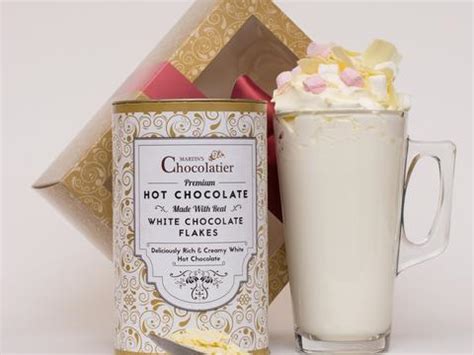 Luxury White Hot Chocolate Gift Set Bubblelush Divine Gifts