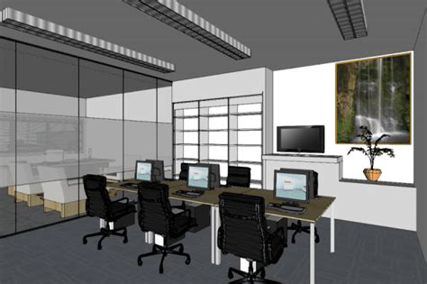 Sketchup Gedung Kantor 4 Lantai 1 Basemen Style Bali Inpetra Id