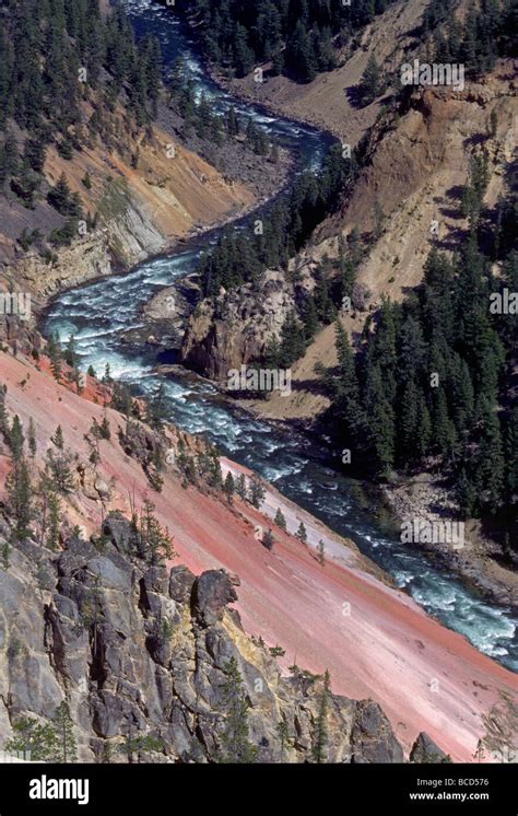 Grand Canyon Of The Yellowstone River In Yellowstone National Park