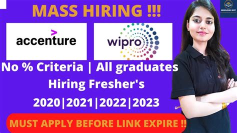 Accenture Wipro Off Campus Hiring No Criteria Any Graduate