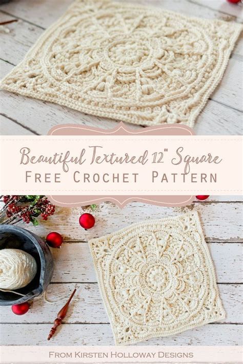 Granny Square Pattern Winter Opulence Kirsten Holloway Designs