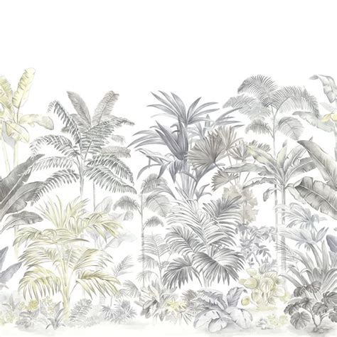 Pride Palms By Rebel Walls Grey Mural Wallpaper Direct