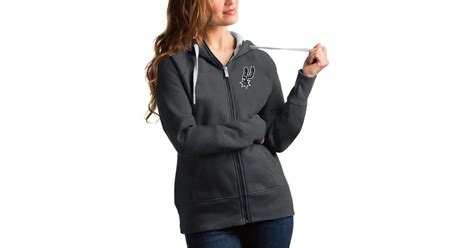 Antigua San Antonio Spurs Victory Full Zip Hoodie At Nordstrom In Black