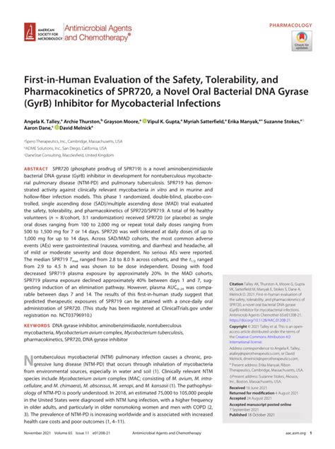 Pdf First In Human Evaluation Of The Safety Tolerability And