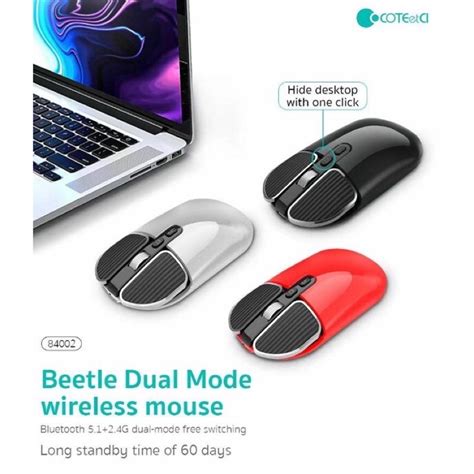 Jual Mouse Wireless Bluetooth Beetle Dual Mode Coteci Original Shopee