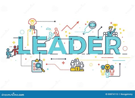 Leadership Word Team Lifting Arrow Management Vision Stock Photo ... 