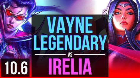 Vayne Vs Irelia Top 2 Early Solo Kills Legendary Tr Challenger