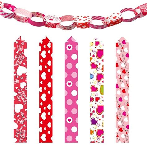 Tuparka Valentine Paper Chains Valentine S Day Craft Paper Chains For