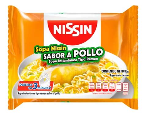 Nissin Sopa Instantánea Tipo Ramen Sabor A Pollo