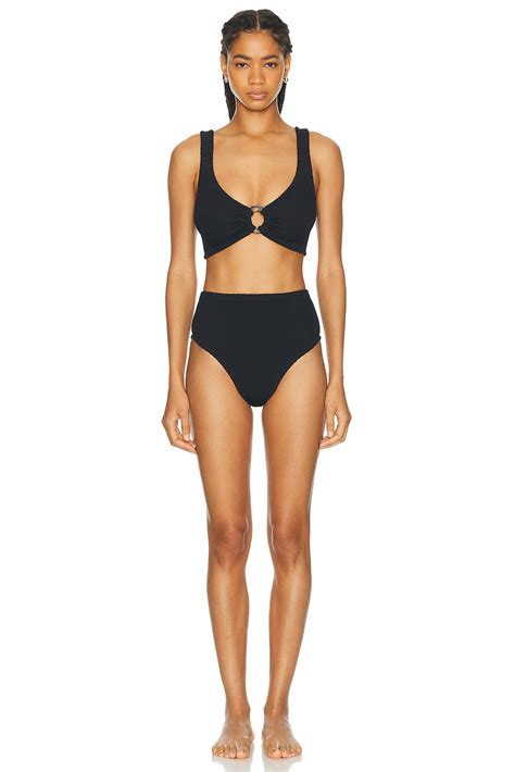 Hunza G Nadine Bikini In Black Smart Closet